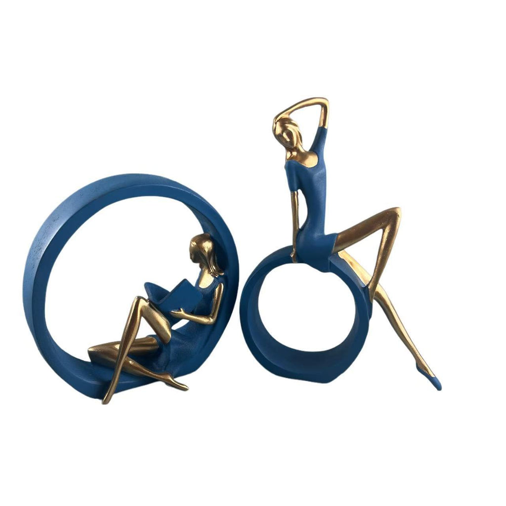 Light Luxury Reading Yoga Girl Decoration Ornaments