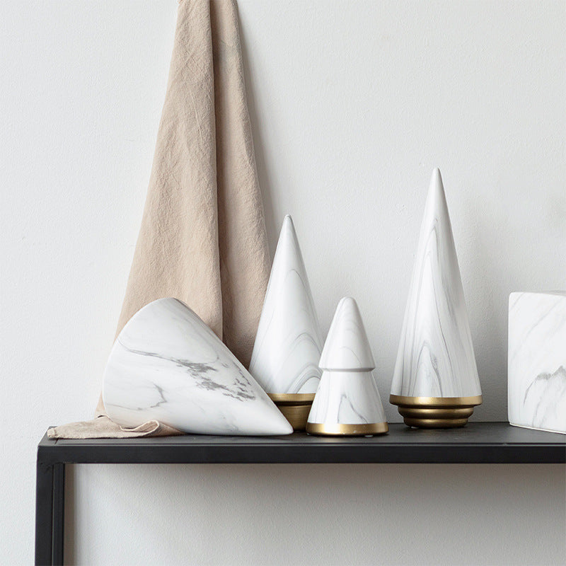 Light luxury Christmas tree fashion decoration ceramic