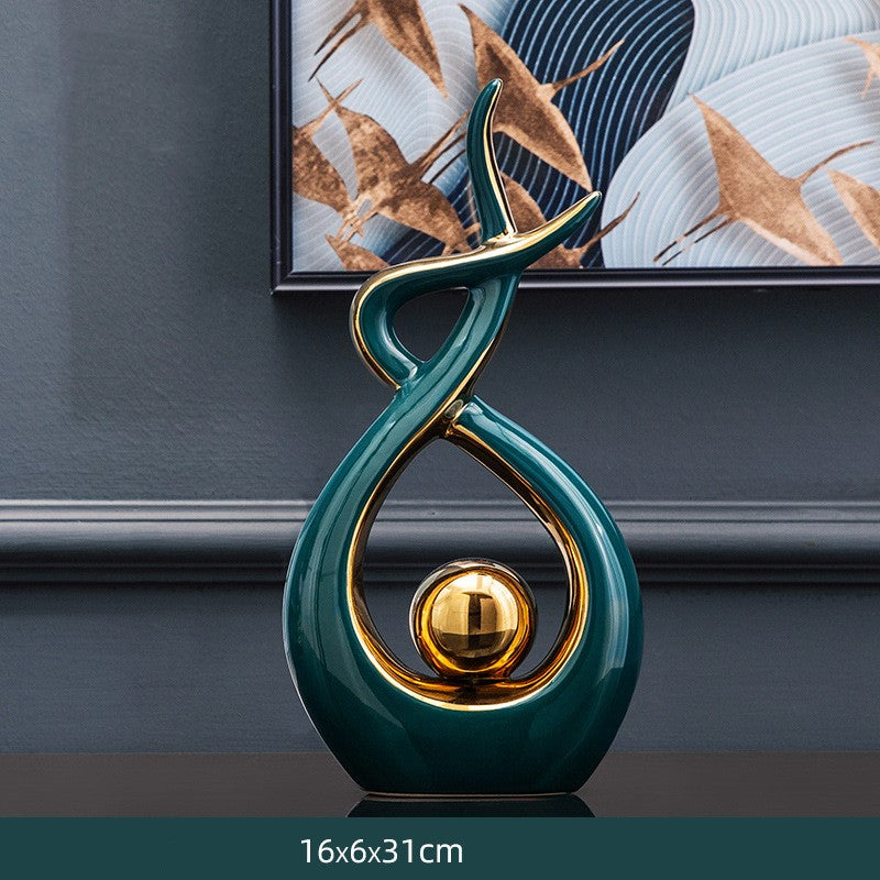 Luxury ornaments living room wine cabinet decoration