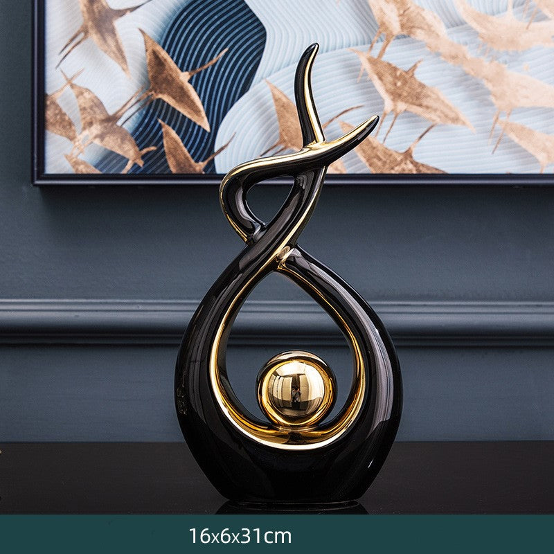 Luxury ornaments living room wine cabinet decoration