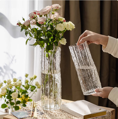 Glass Transparent Light Luxury High-grade Vase Decoration