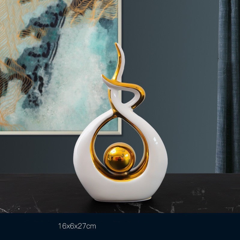 Luxury ornaments living room wine cabinet decoration