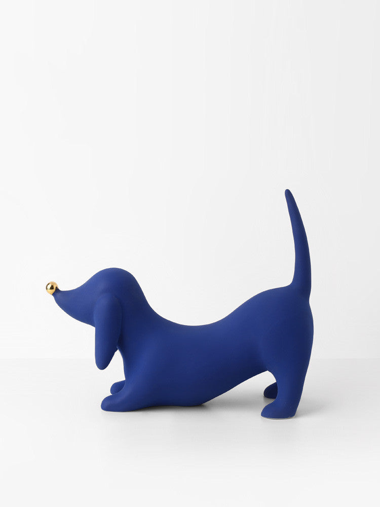 Light Luxury Creative Doberman Decoration Ceramic Plating