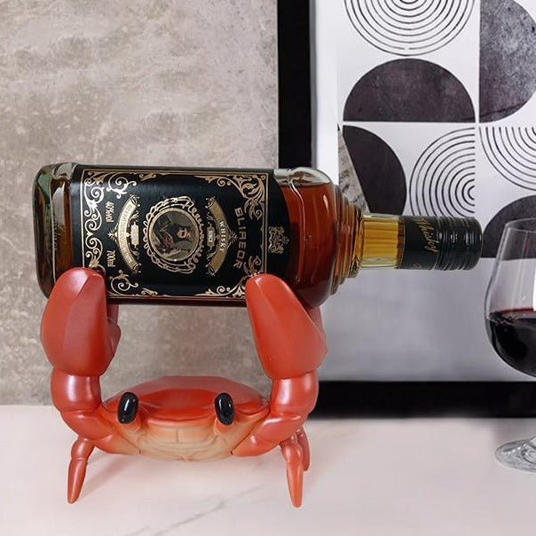 Creative And Slightly Luxury High-end Living Room Home Crab Wine Rack Decoration