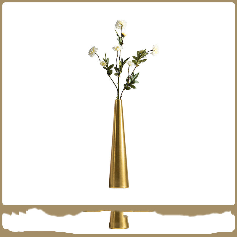 Light Luxury Golden Ceramic Vase Decoration Ideas