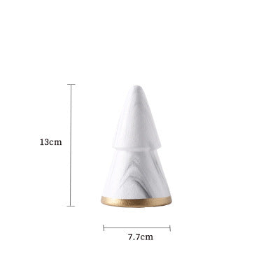 Light luxury Christmas tree fashion decoration ceramic