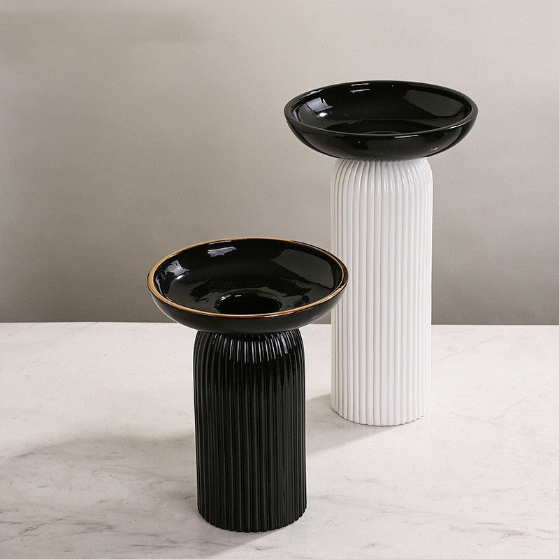 Light Luxury Floral Ceramic Vase Decoration