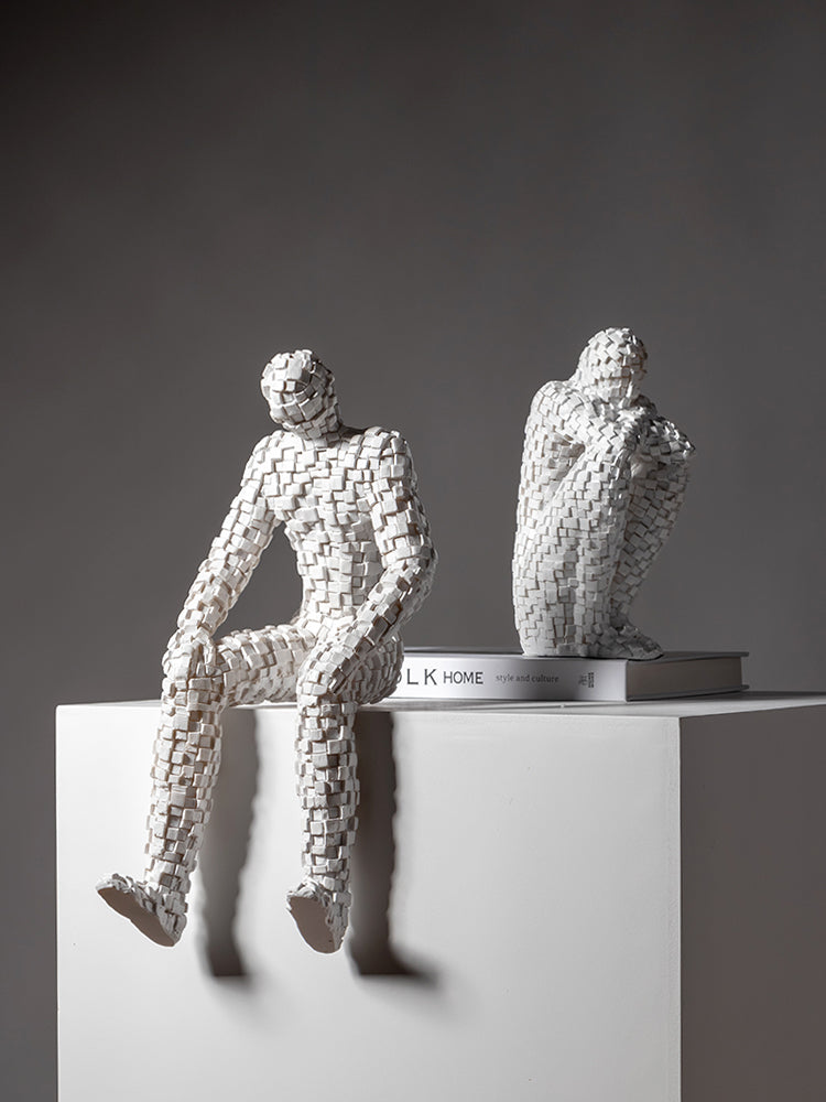 Nordic Style Simple Art Abstract Figure Decoration Creative And Slightly Luxury Hallway Home Decoration Room Handicraft Equipment Ornaments