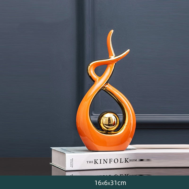 Luxury ornaments living room wine cabinet decoration