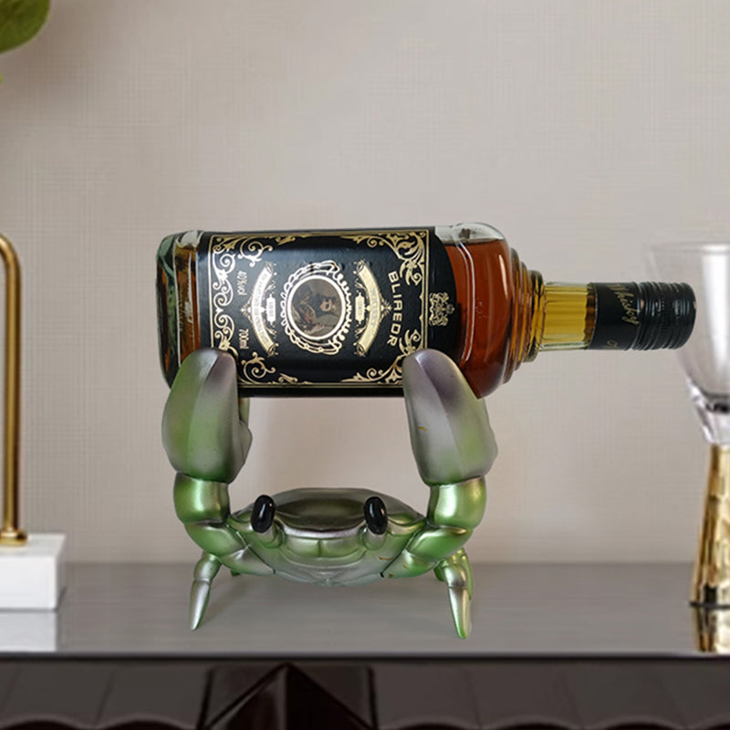 Creative And Slightly Luxury High-end Living Room Home Crab Wine Rack Decoration