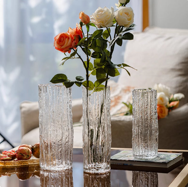 Glass Transparent Light Luxury High-grade Vase Decoration