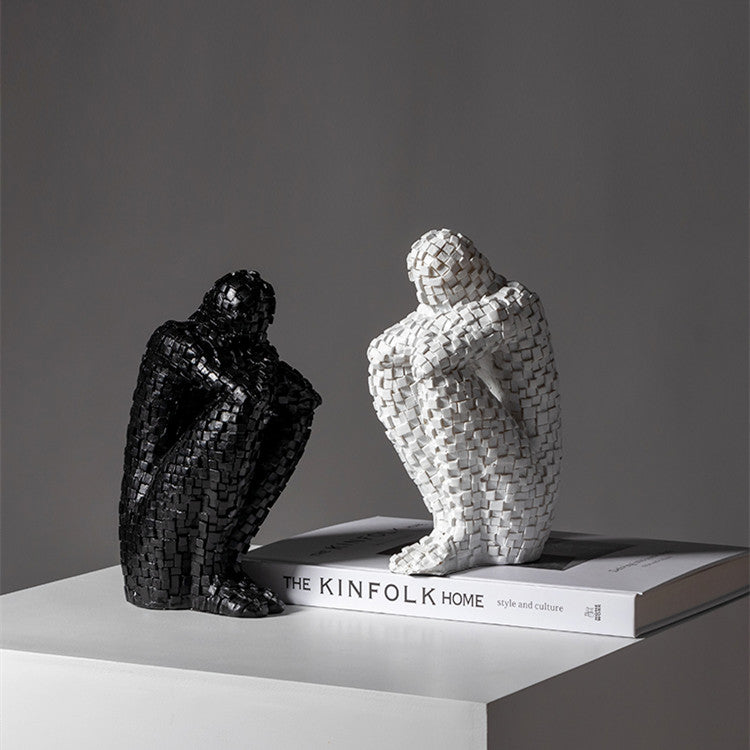 Nordic Style Simple Art Abstract Figure Decoration Creative And Slightly Luxury Hallway Home Decoration Room Handicraft Equipment Ornaments