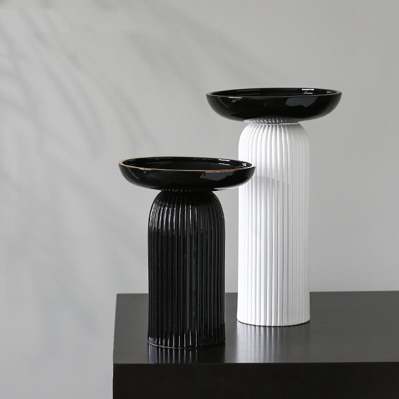 Light Luxury Floral Ceramic Vase Decoration